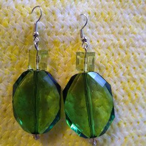 Handmade Earrings Green